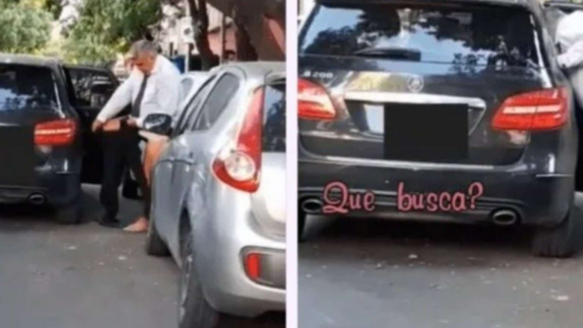 Por cambiarse los pantalones en la calle sorprendieron a Luis Ventura